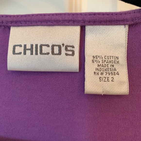 Purple Ruched Top by Chico's - Picture 4 of 9